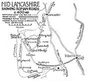 Map of mid-Lancashire, c. 400.