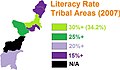 Literacy Map, Khyber Highest, Source:[8]
