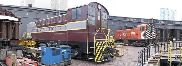 Red locomotive