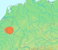 Location of the Ardennes