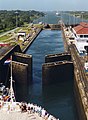 Image 8The Gatun Locks gates opening at the Panama Canal
