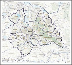 Topography map of Utrecht