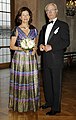 King Carl XVI Gustaf and Queen Silvia during the World Water Week at the Stockholm City Hall, Sweden (2011)