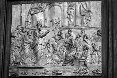 "Saint Paul Preaching in Athens", Bas-relief by Louis-Alexandre Romagnesi (1776-1852)