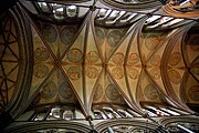 Rib vault ceiling above clerestory windows