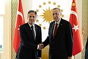 Secretary Blinken with Turkish President Recep Tayyip Erdoğan in Istanbul, Turkey, January 2024