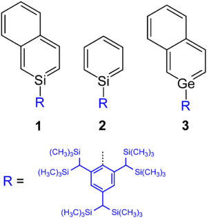 Stabile Silabenzol-Derivate + ein stabiles Germabenzol