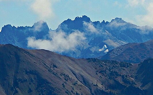 Martin Peak to right, from northwest
