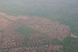 Luftbild von Vosloorus (Richtung Südosten mit Riedspruit)
