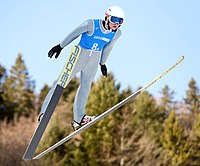 Iver Olaussen beim Nordic-Mixed-Team-Wettbewerb