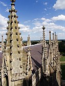 Pinnacles on the roof of Ely Cathedral (1321–1351)