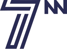 A stylized 7 with lines running through it, with a superscripted "NN"