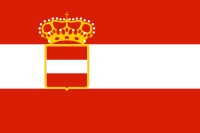 Merchant ensign from 1786 until 1869 and naval and war ensign from 1786 until 1915 (de jure, de facto until 1918)