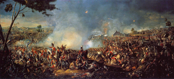 Schlacht bei Waterloo, Gemälde von William Sadler