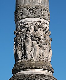 Detail of the frieze on the column