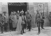 Generalstab mit Kaiser Wilhelm II. im April 1915