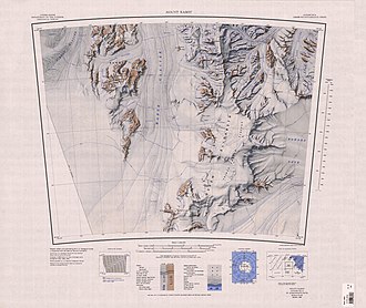 Topographische Karte mit dem Snowshoe Pass (linke Kartenhälfte, oberer Rand)