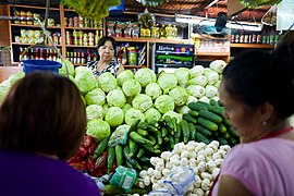 Farmers' market in Cubao, Philippines