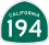 State Route 194 marker