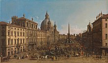 Piazza Navona in Rome, 1750