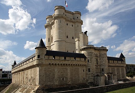 Donjon of the Château de Vincennes, begun 1337