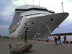 Cruise ship Costa Magica visiting the port