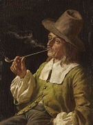 Man smoking by Fritz Wagner