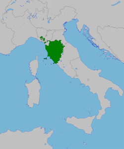 Borders of the Grand Duchy of Tuscany (1815–1847)