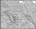 Helgoland mit Düne im Osten, Historische Karte