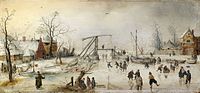 Hendrick Avercamp, Scene on the Ice, c 1620