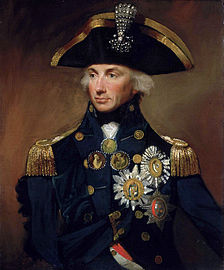 Admiral Lord Nelson by Lemuel Francis Abbott, in the National Maritime Museum