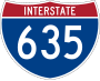 Interstate 635 marker