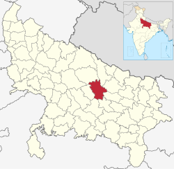 Location of Barabanki district in Uttar Pradesh
