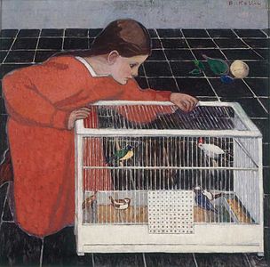 Silvia Koller with Bird Cage (c.1905)