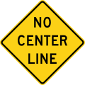 W8-12 No center line