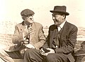Josep Pla and Catalán language writer Manuel Brunet.[14]