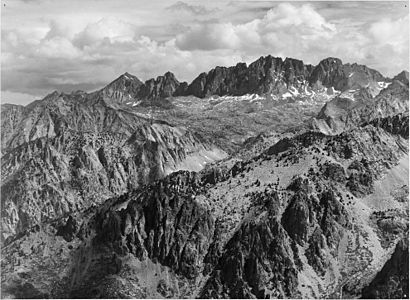 North Palisade is the highest summit of the Palisades of the Sierra Nevada.
