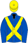 Royal blue, lemon cross-belts and cap