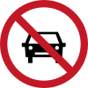 No entry for cars