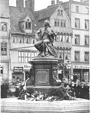 Enthüllung des Denkmals auf dem Hamburger Gänsemarkt (1881)