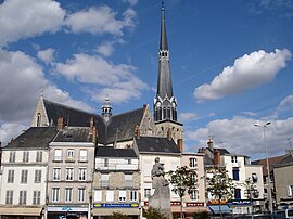 The Place du Martroi, in Pithiviers