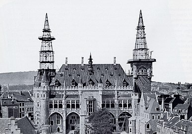 Turmkonstruktion von der Rückseite 1899
