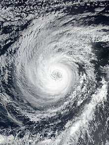 Category 3 Hurricane Sergio acquiring some annular characteristics on October 7