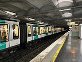 MF 01 rolling stock at La Muette in July 2022