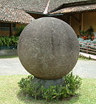 Stone sphere of Costa Rica located at National Museum.