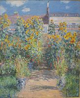 Claude Monet, The Artist's Garden at Vétheuil 1881