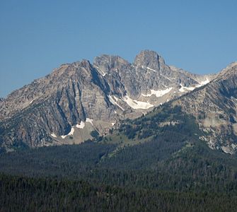 349. The summit of Thompson Peak is the highest point in Idaho's Sawtooth Range.