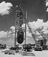 Vor 75 Jahren - Vorbereitung zumTest der ersten Atombombe (Trinity Test Site), Juli 1945