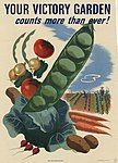 Victory garden poster, US, 1945