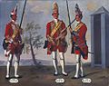 A grenadier of the 45th Regiment (right), 1751 by David Morier